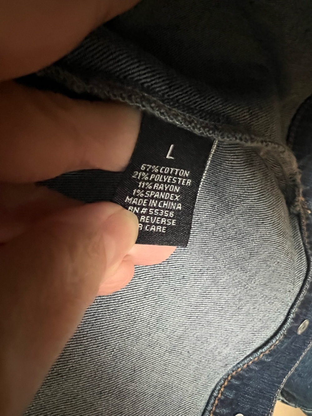 d. jeans Dark Indigo Denim Jacket - Picture 2 of 2